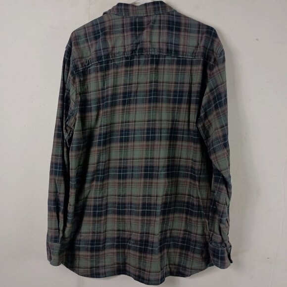 Lee Flannel Plaid Shirt Mens XL Green Grunge 90s Cabincore Workshirt Outdoor - Picture 6 of 7